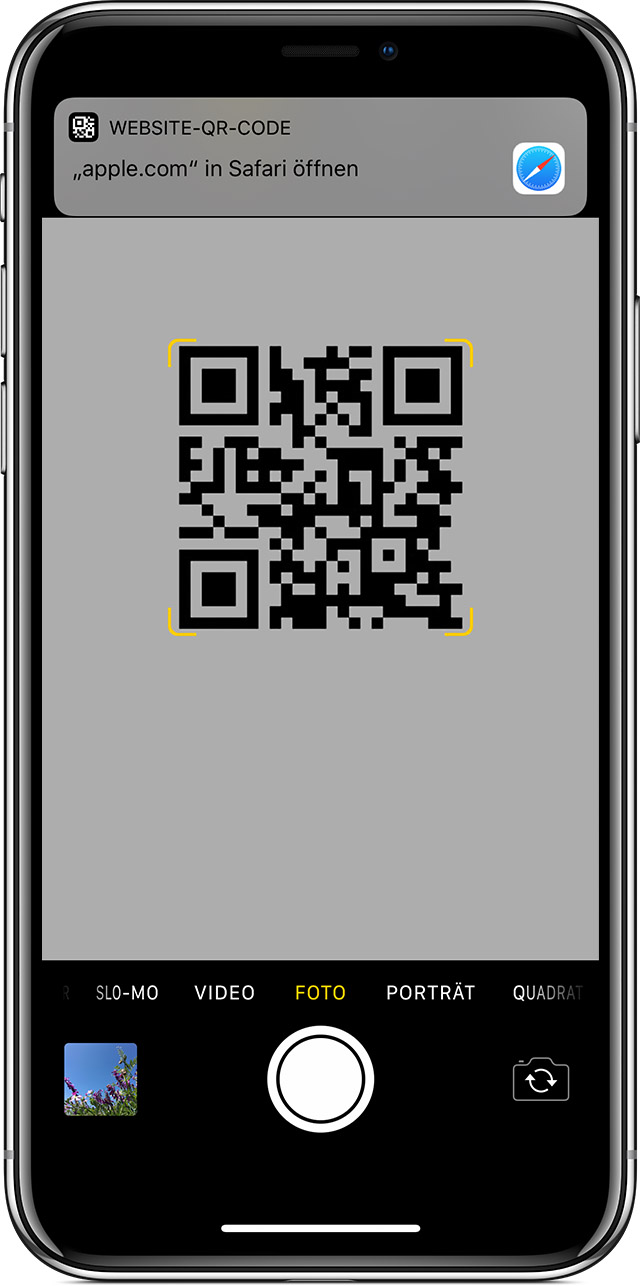 QR-Codes mit einem iPhone, iPad oder iPod touch scannen ...