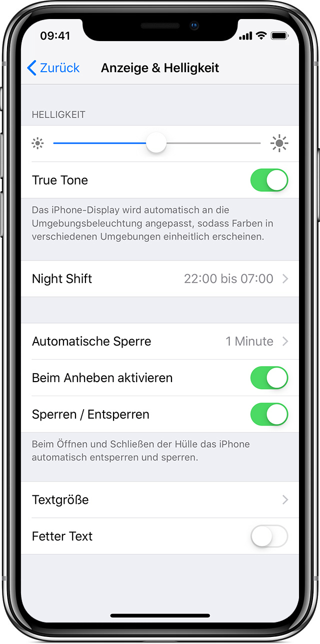 Helligkeit auf dem iPhone, iPad oder iPod touch anpassen - Apple Support