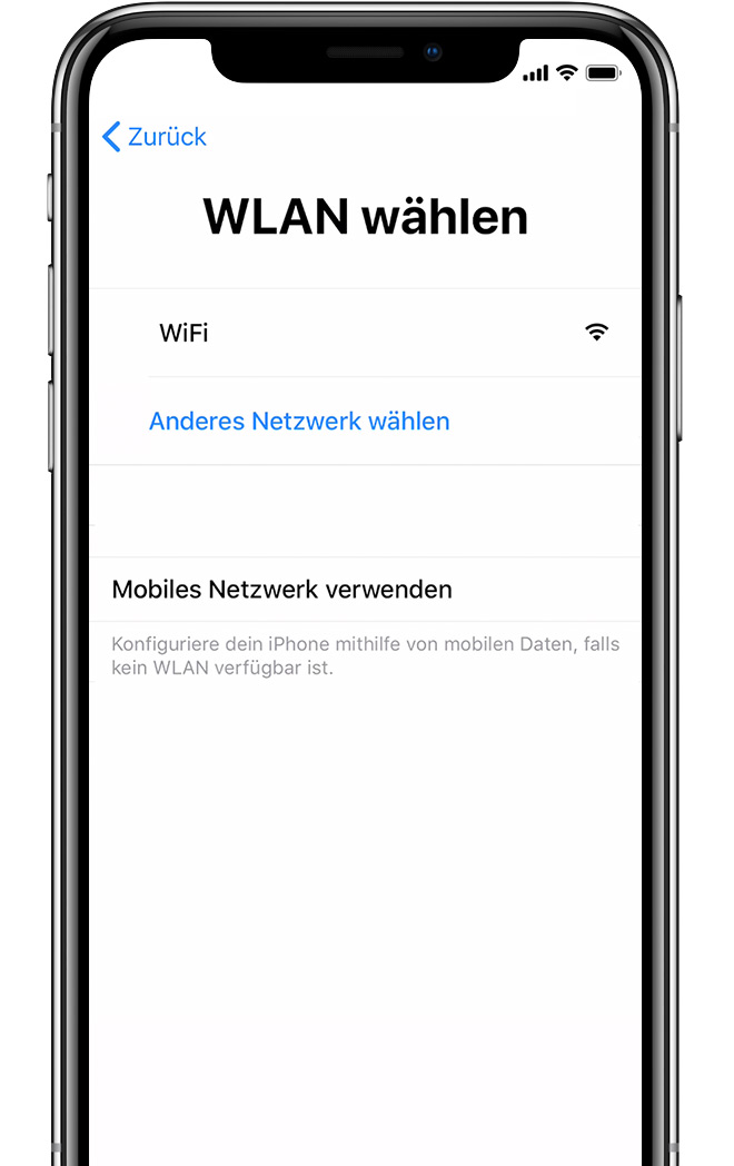 iPhone, iPad oder iPod touch einrichten - Apple Support