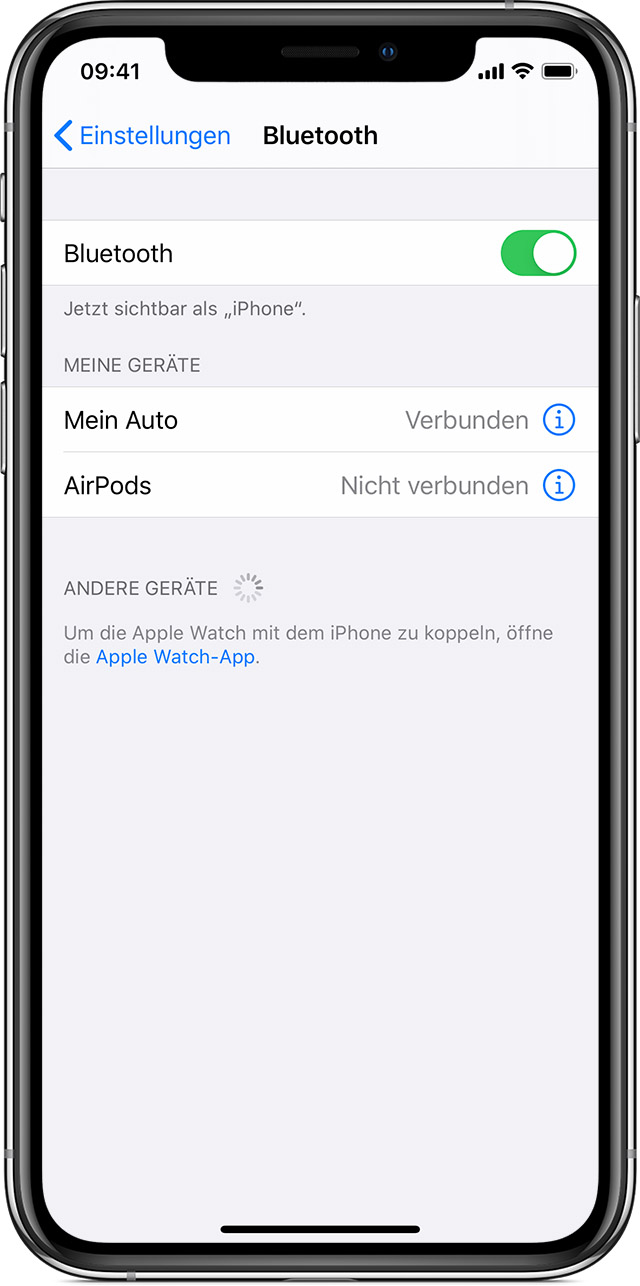 Bluetooth-Zubehör von Drittanbietern mit dem iPhone, iPad oder iPod touch  koppeln - Apple Support