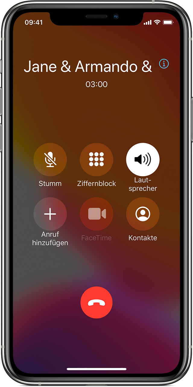 Telefonkonferenz mit dem iPhone führen - Apple Support (DE)