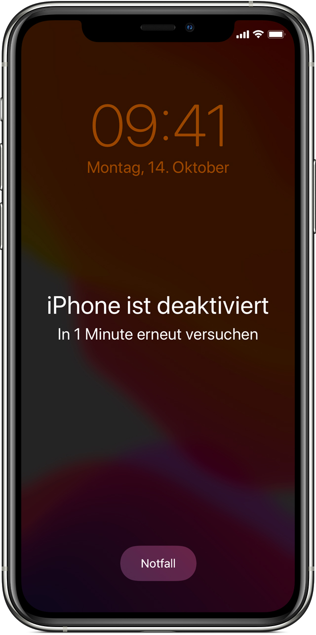 Wenn du deinen iPhone-Code vergessen hast - Apple Support (CH)