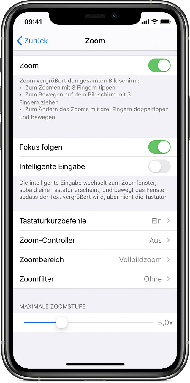 Symbole des Home-Bildschirms auf dem iPhone, iPad oder iPod touch werden zu  groß dargestellt - Apple Support (DE)