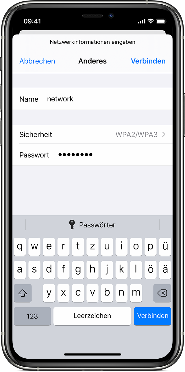 WLAN-Verbindung auf dem iPhone, iPad oder iPod touch herstellen - Apple ...