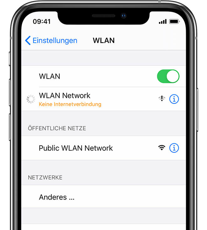 Keine Verbindung zu einem WLAN-Netzwerk auf dem iPhone, iPad oder iPod  touch - Apple Support