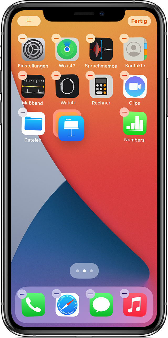 Auf Dem Iphone Ipad Oder Ipod Touch Apps Verschieben Und Ordner Erstellen Apple Support