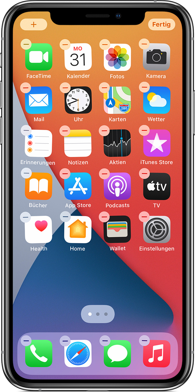Auf Dem Iphone Ipad Oder Ipod Touch Apps Verschieben Und Ordner Erstellen Apple Support
