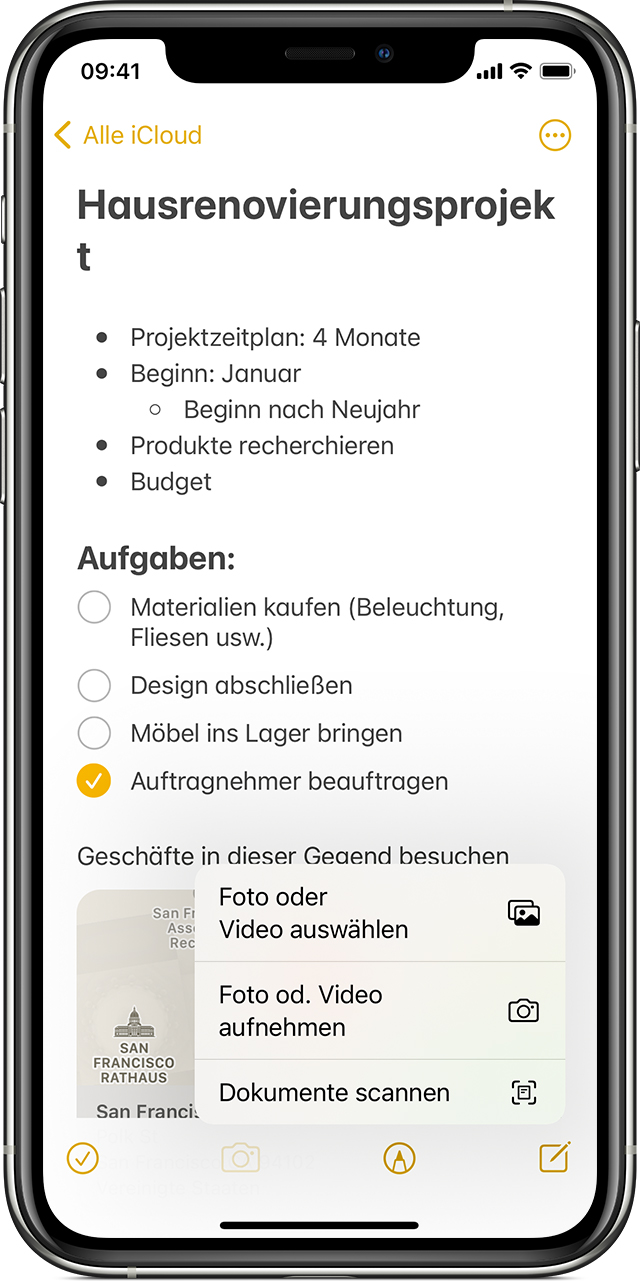 Notizen Auf Dem Iphone Ipad Und Ipod Touch Verwenden Apple Support