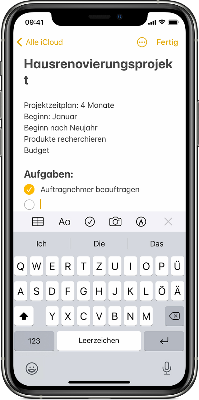 Notizen Auf Dem Iphone Ipad Und Ipod Touch Verwenden Apple Support