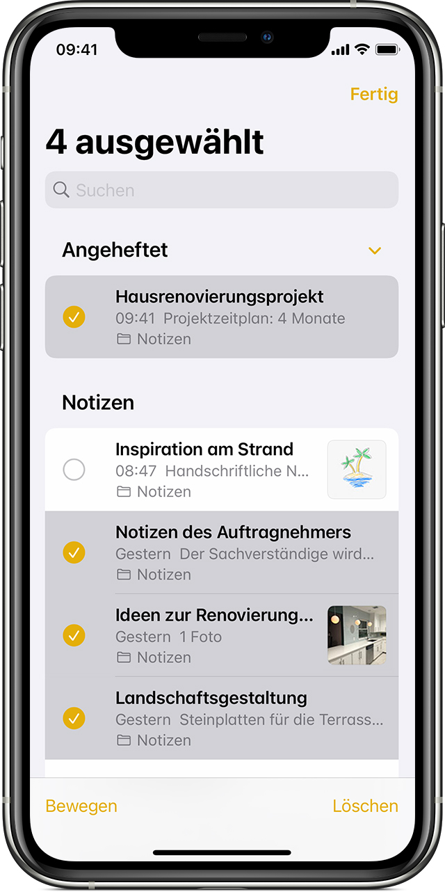 Notizen Auf Dem Iphone Ipad Und Ipod Touch Verwenden Apple Support