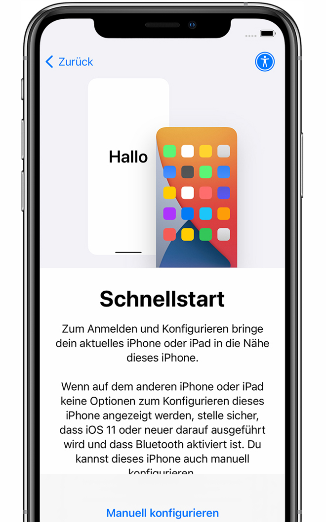 Iphone Ipad Oder Ipod Touch Einrichten Apple Support