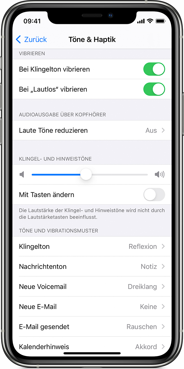 Das iPhone auf "Vibrieren", "Klingeln" oder "Lautlos" stellen - Apple  Support (DE)