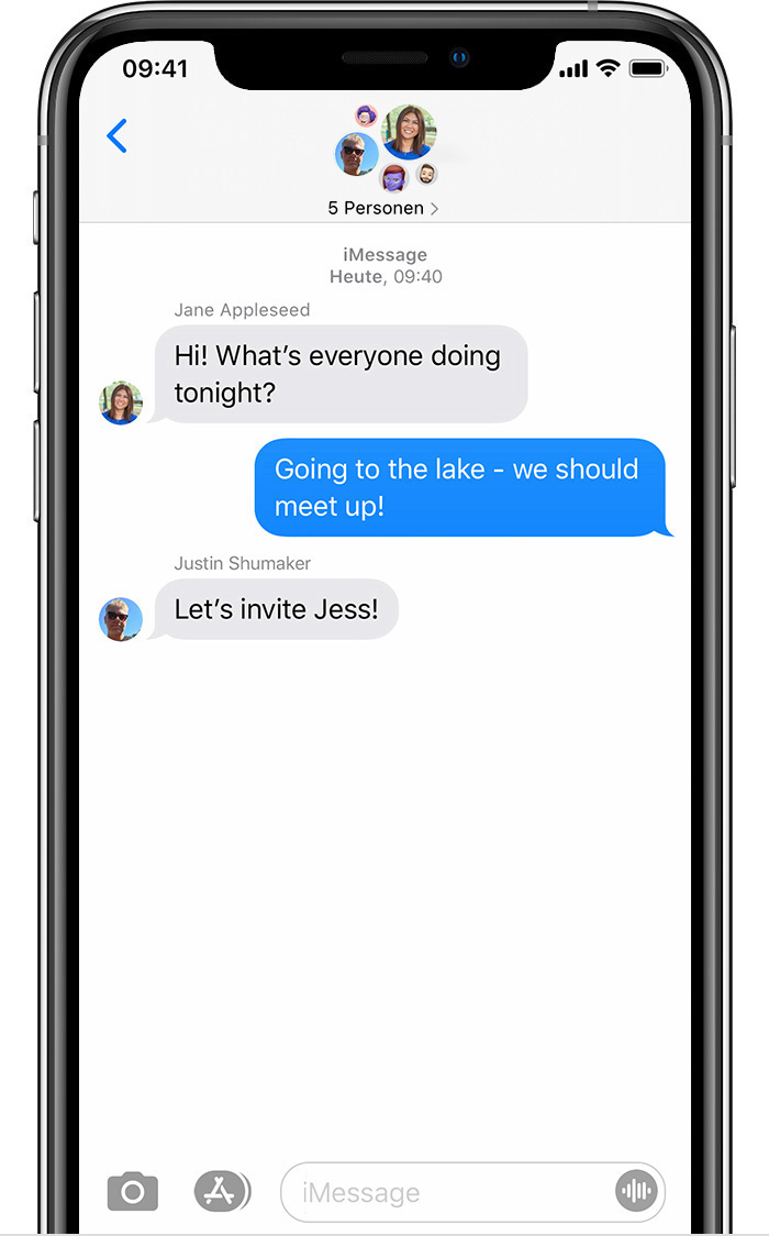 Gruppentextnachricht Mit Dem Iphone Ipad Oder Ipod Touch Senden Apple Support