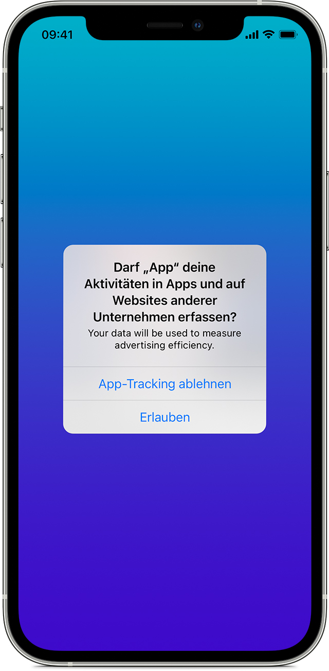 Wenn eine App deine Aktivitäten verfolgen möchte - Apple Support (DE)