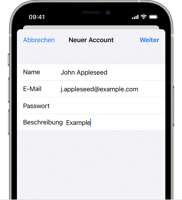 E-Mail-Account auf dem iPhone, iPad oder iPod touch hinzufügen - Apple  Support (CH)