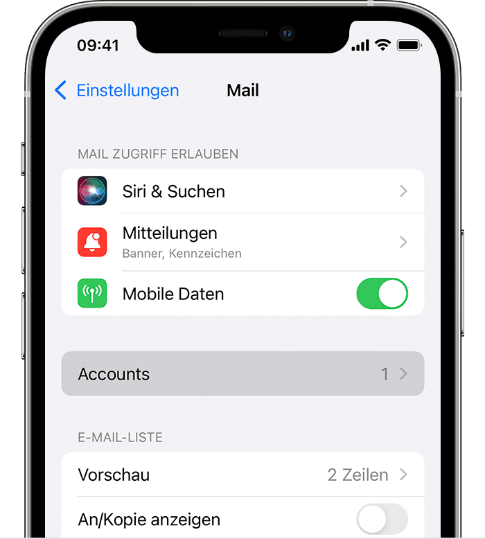 E-Mail-Account auf dem iPhone, iPad oder iPod touch hinzufügen - Apple  Support (AT)