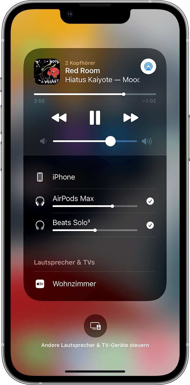 Audio über AirPods oder Beats-Kopfhörer teilen - Apple Support (DE)