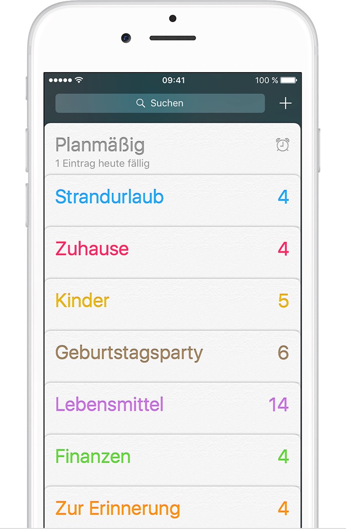 Erinnerungen-App auf dem iPhone, iPad oder iPod touch verwenden - Apple Support