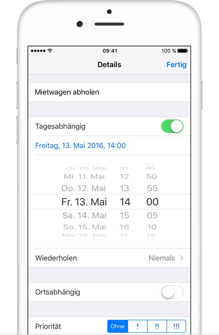 Erinnerungen-App auf dem iPhone, iPad oder iPod touch verwenden - Apple Support