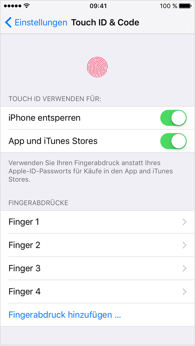 Touch ID auf dem iPhone und iPad verwenden - Apple Support