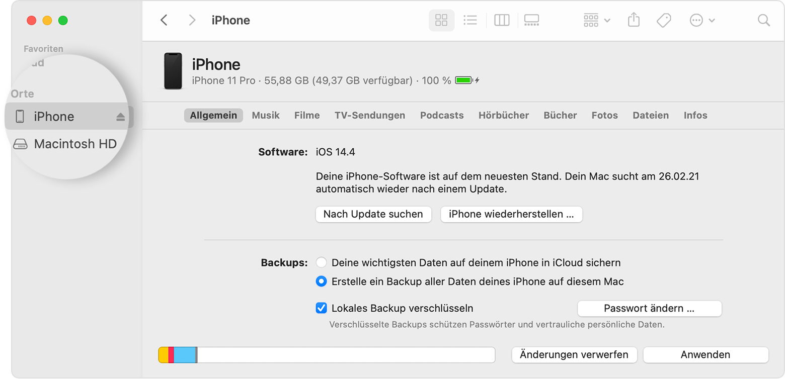 Dein iPhone oder iPad auf dem Computer orten und anzeigen - Apple Support  (DE)