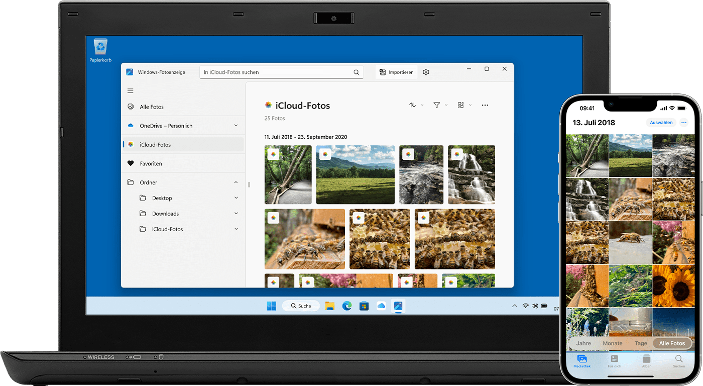 iCloud-Fotos auf dem Windows-PC einrichten und verwenden - Apple Support  (DE)