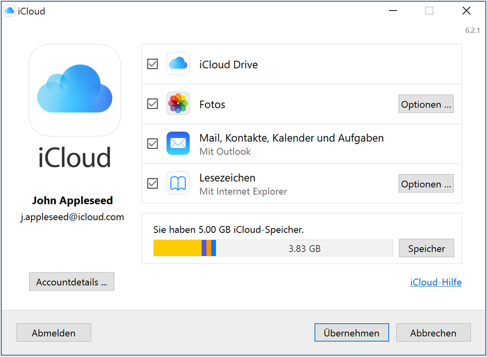 Icloud Fur Windows Einrichten Und Verwenden Apple Support