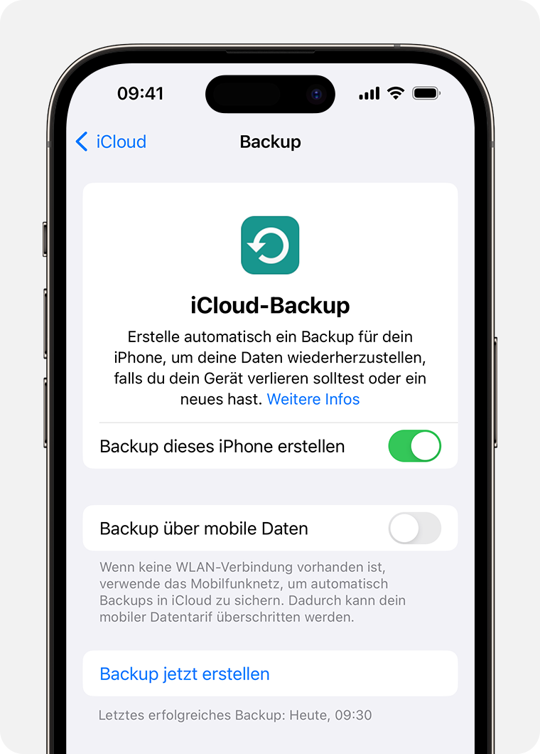 So erstellst du ein Backup deines iPhone oder iPad mit iCloud - Apple  Support (DE)