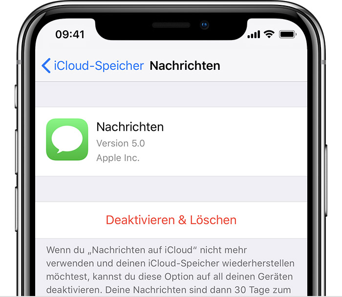 Nachrichten Zu Icloud Hochladen