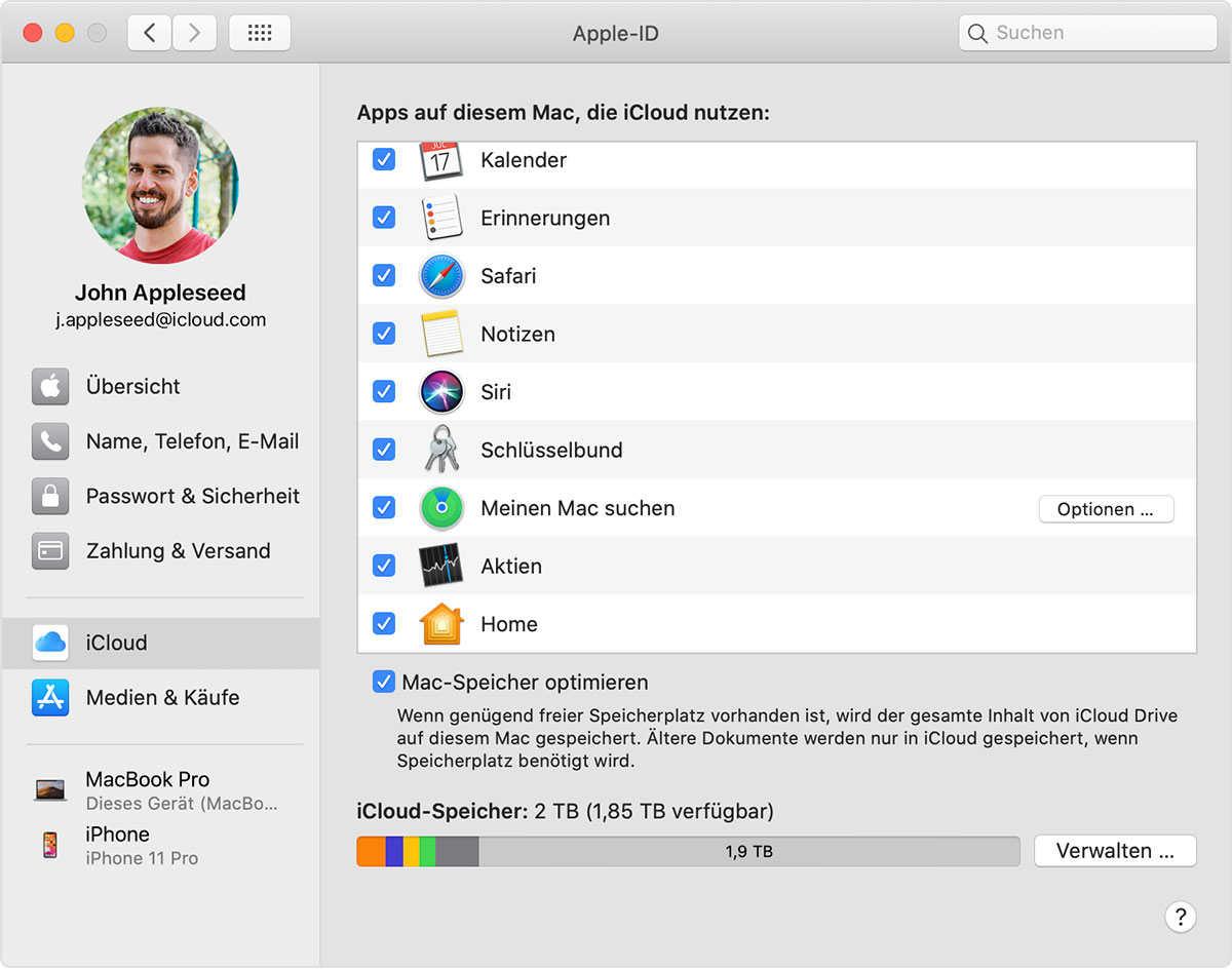 Icloud Funktionseinstellungen Andern Apple Support