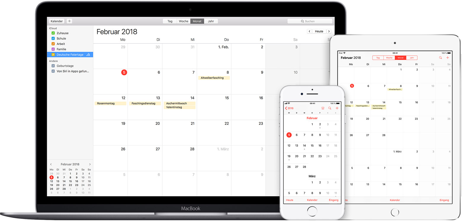 iCloud-Kalenderabonnements verwenden - Apple Support