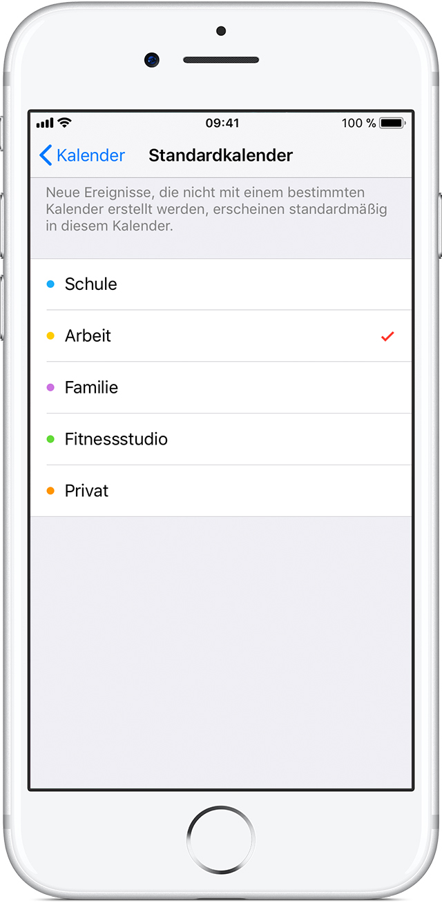 Den Kalender mit iCloud auf dem neuesten Stand halten Apple Support