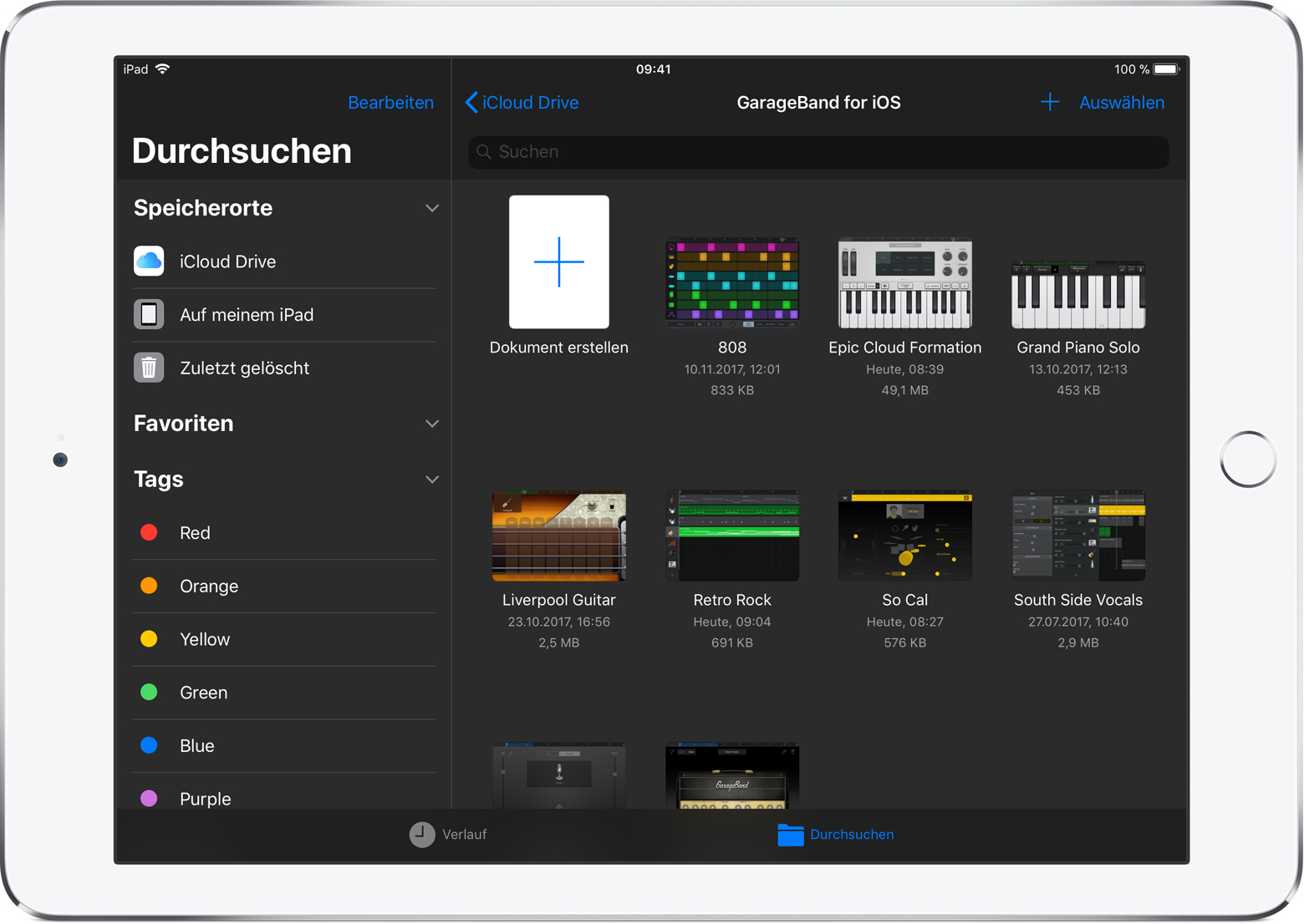 How to import songs from garageband ipad to factory