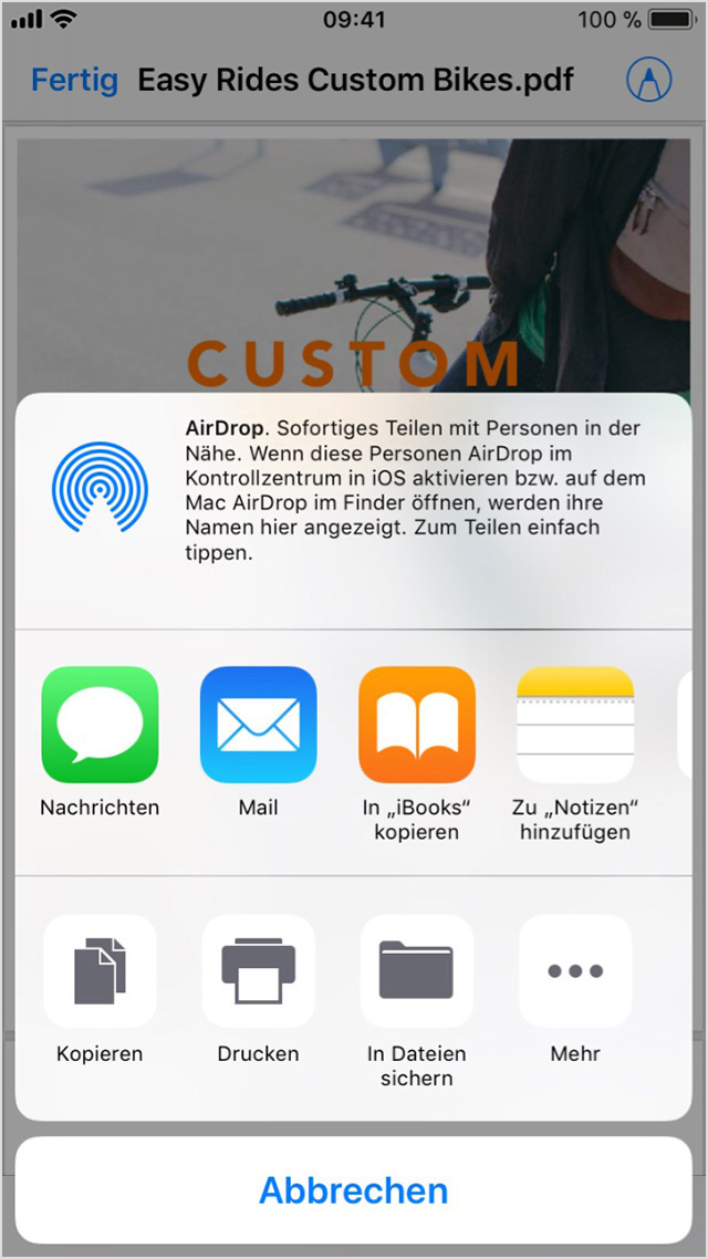 iBooks für PDFDokumente auf dem iPhone, iPad oder iPod touch nutzen