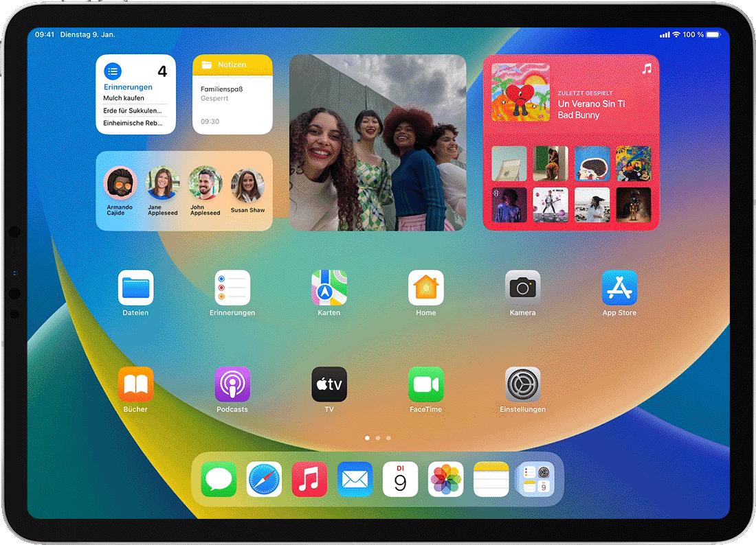 Widgets auf dem iPad verwenden - Apple Support (DE)