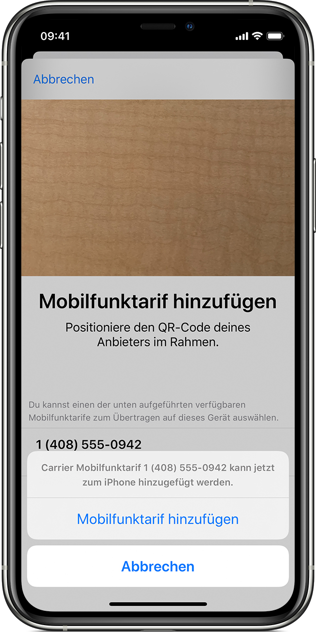 Eine eSIM oder physische SIMKarte von einem alten iPhone auf eine eSIM