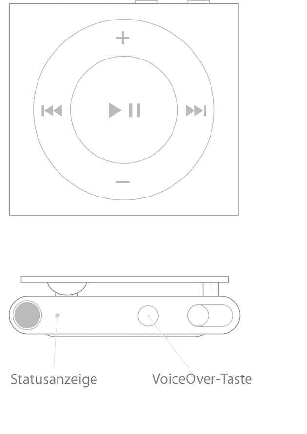Statusanzeige und Batterieladung des iPod shuffle überprüfen - Apple  Support (CH)