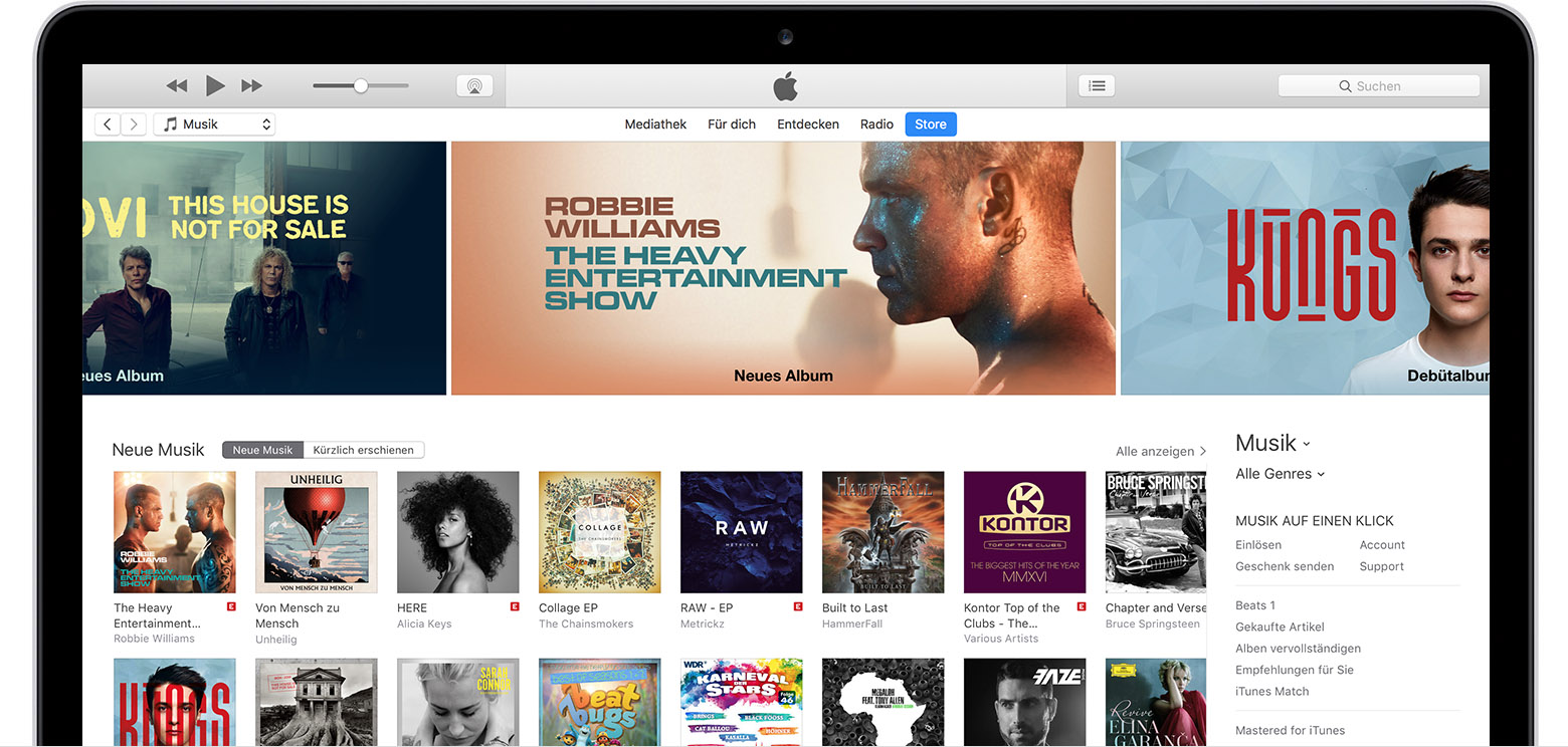 Aktualisierung auf die neueste Version von iTunes Apple Support