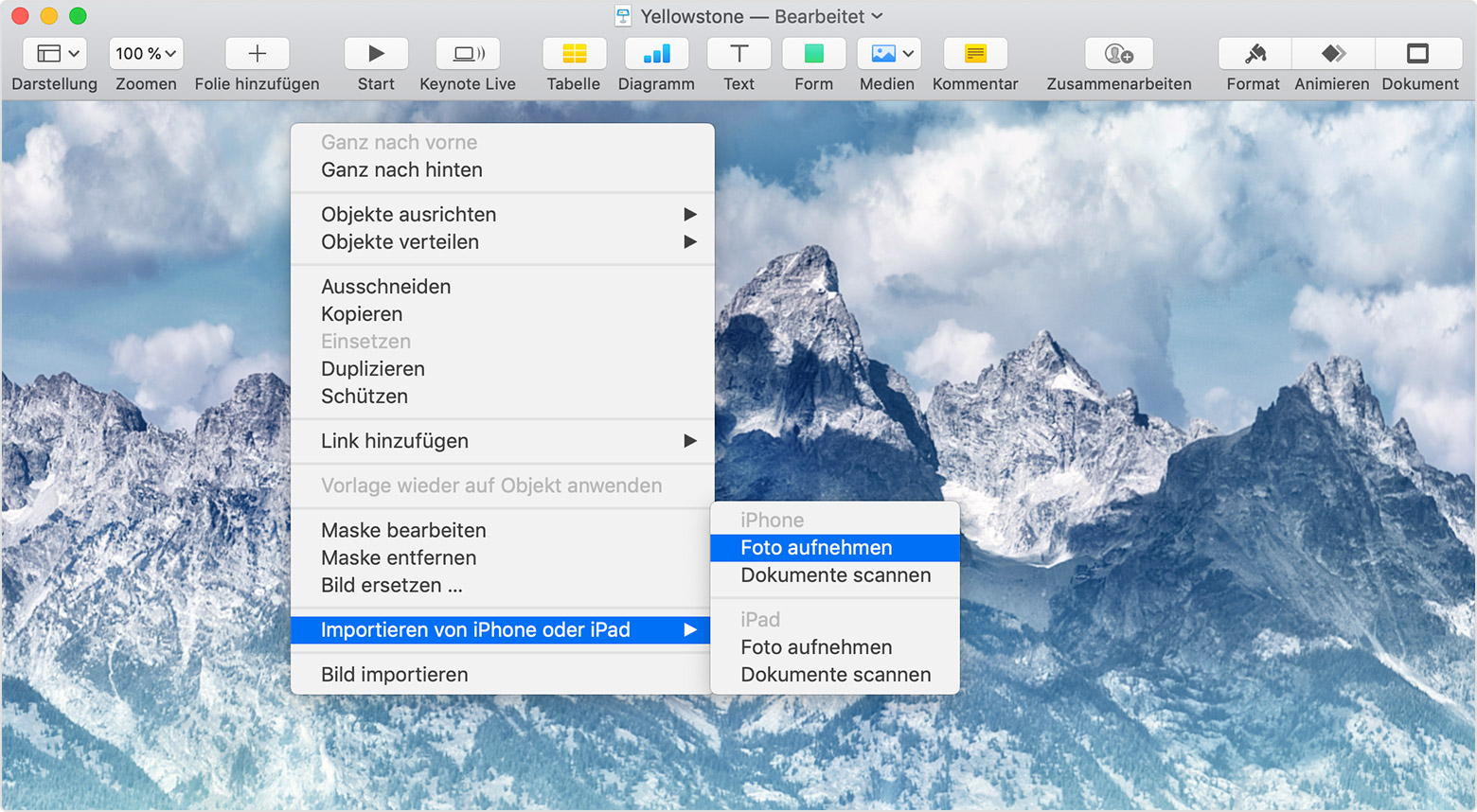 Kamera-Übergabe auf dem Mac verwenden - Apple Support (DE)