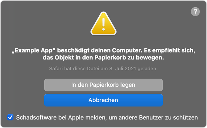 Sicher Apps auf dem Mac öffnen - Apple Support (DE)