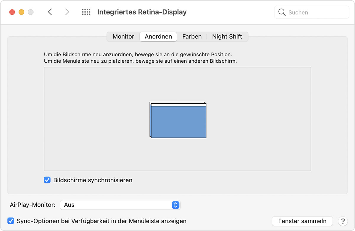 Externe Monitore mit dem Mac verwenden Apple Support