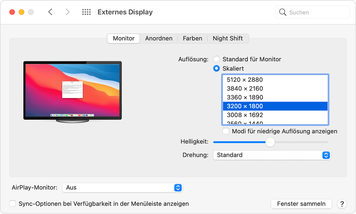Wenn dein externes Display nicht erkannt wird oder auf deinem Mac  verschwommen erscheint - Apple Support (CH)