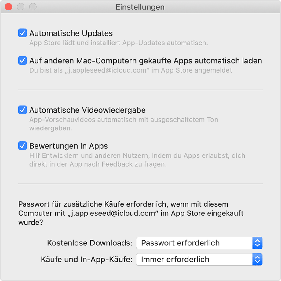 Automatische Downloads oder AppUpdates aktivieren Apple Support