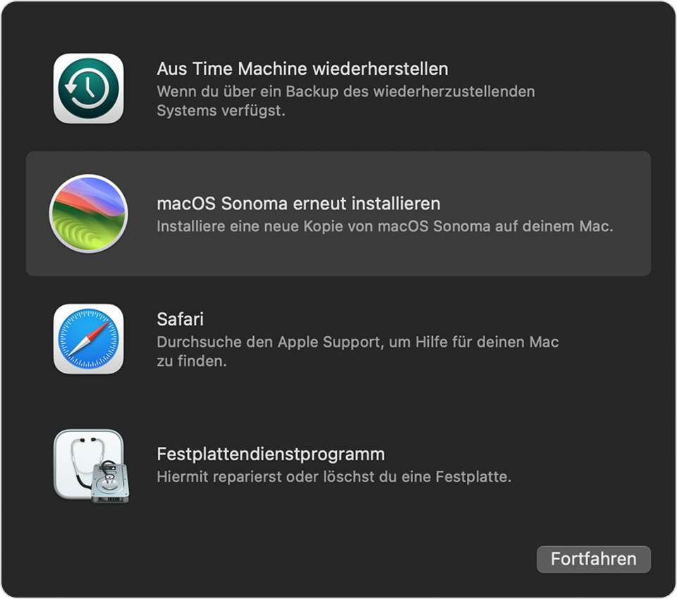 Erneute Installation von macOS - Apple Support (DE)