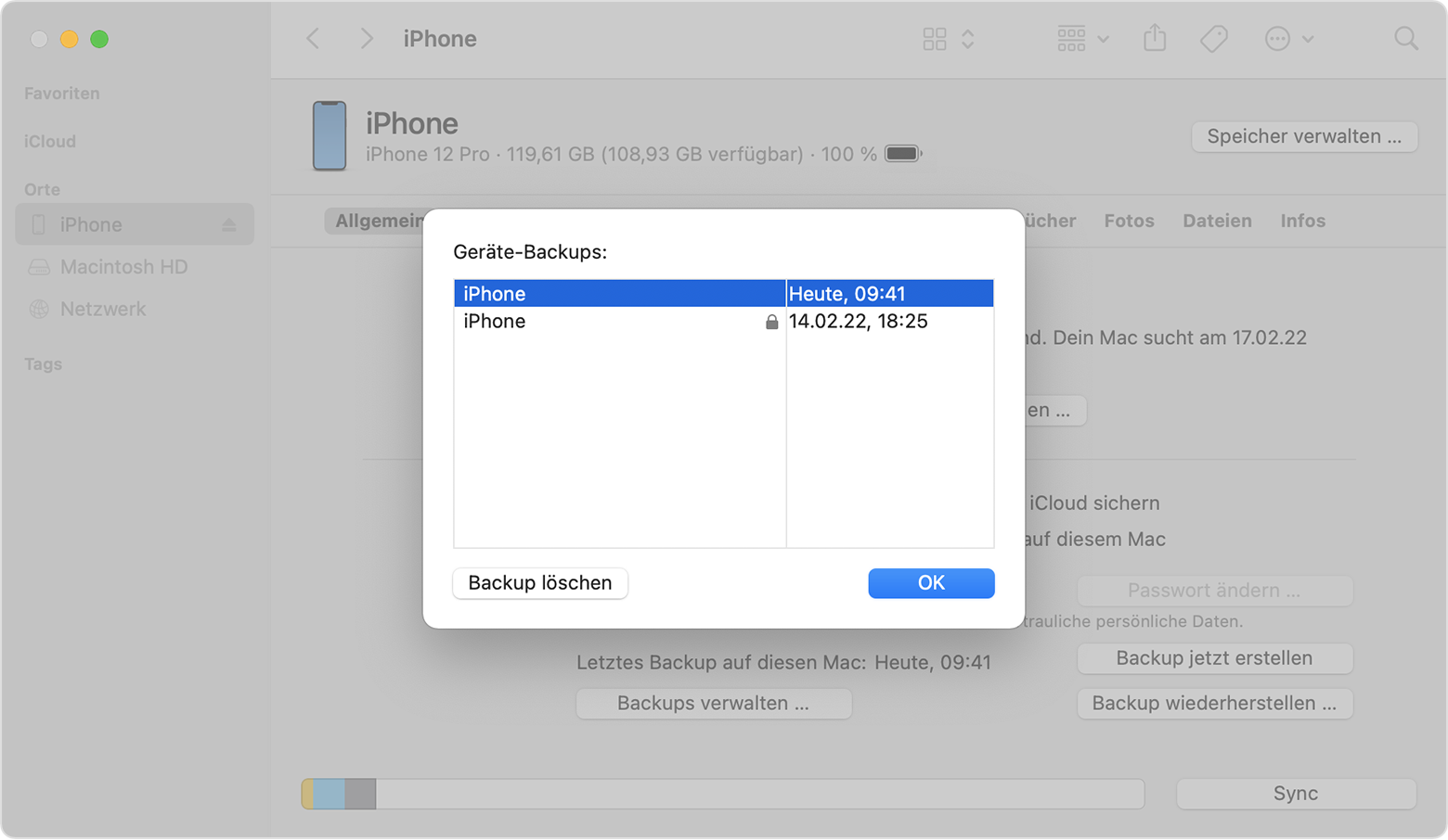 iPhone-, iPad- und iPod touch-Backups finden - Apple Support (DE)