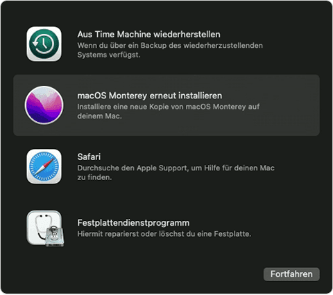 Erneute Installation von macOS - Apple Support (DE)