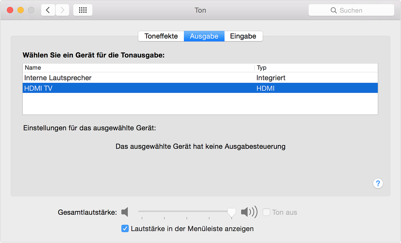 Mac per HDMI anschließen - Apple Support