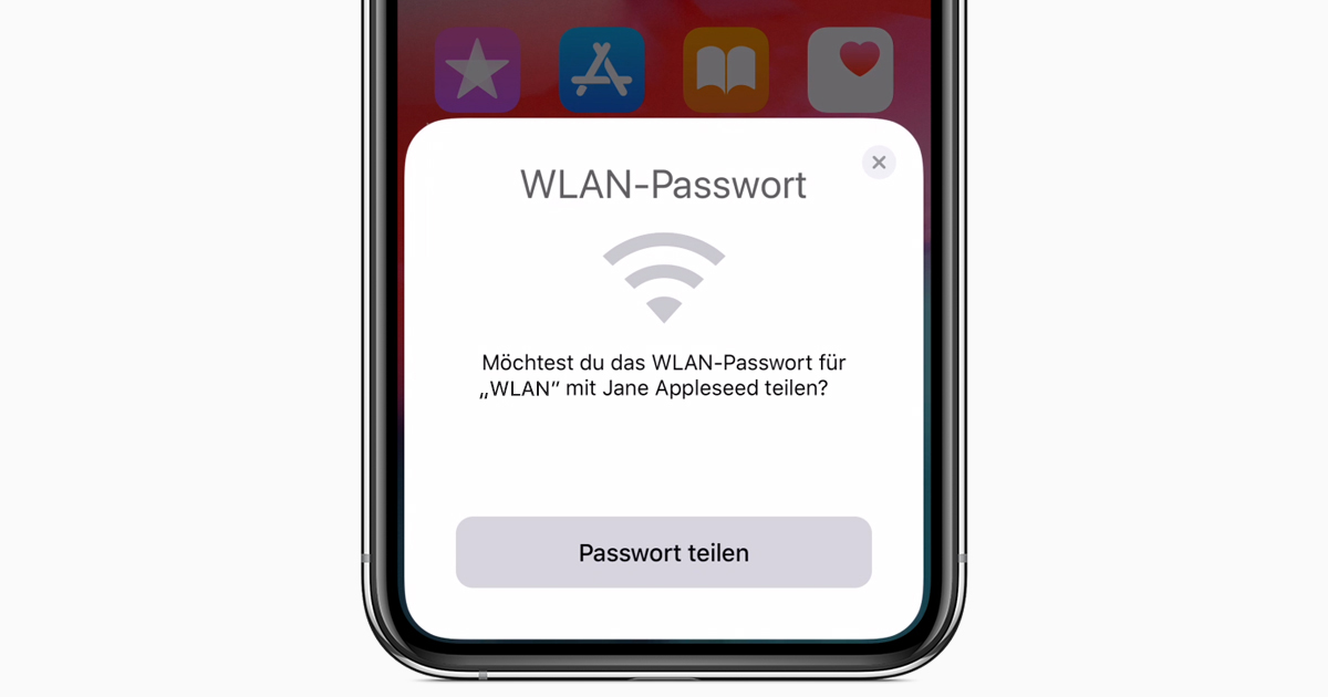 WLANPasswort über iPhone, iPad oder iPod touch teilen Apple Support