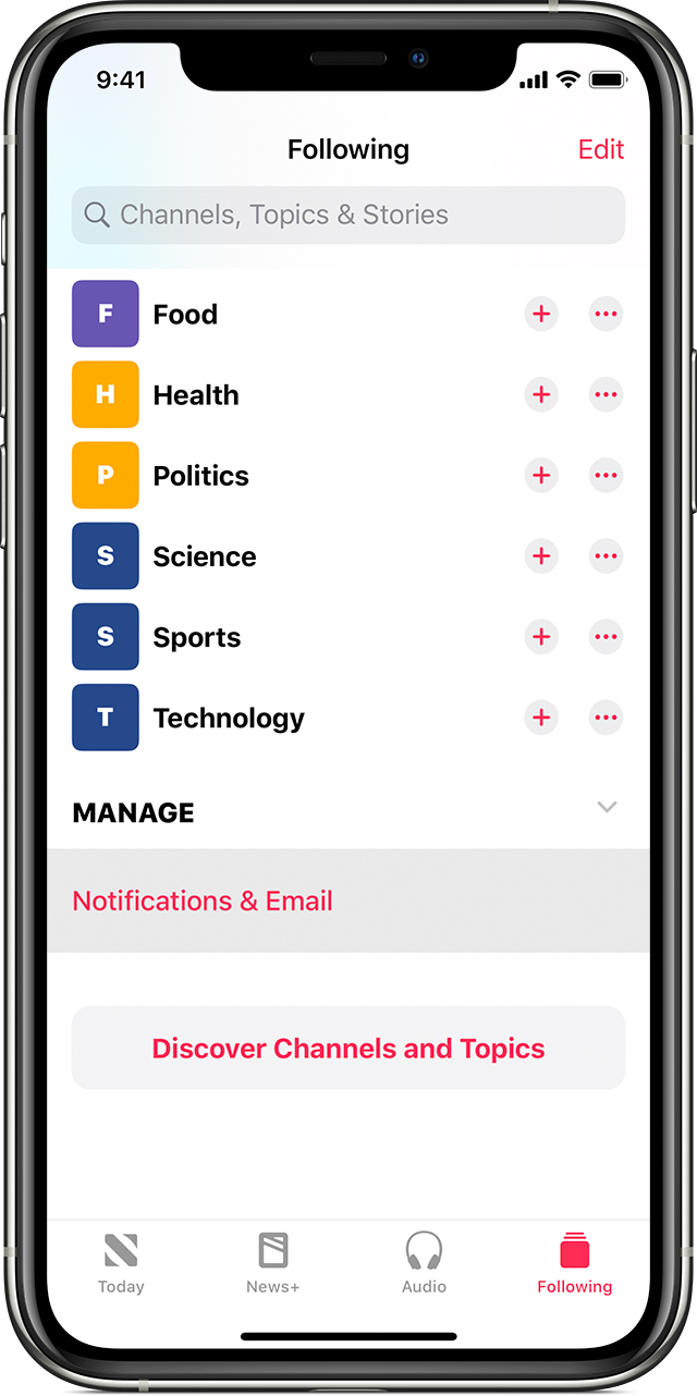 Turn notifications and emails on or off in Apple News – Apple Support (AU)