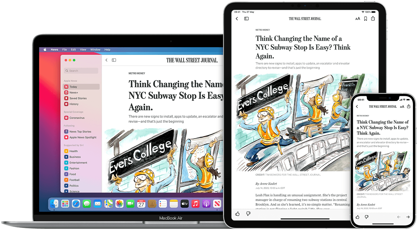 Read the latest headlines in the Apple News app – Apple Support (UK)